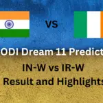 1st ODI :IN-W vs IR-W Result and Highlights