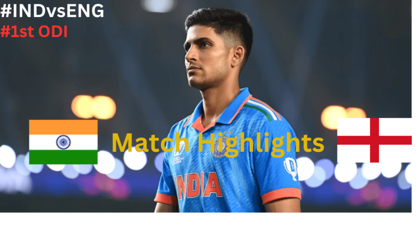 India vs England 1st ODI 2025: Match Highlights, Scorecard & Key Moments