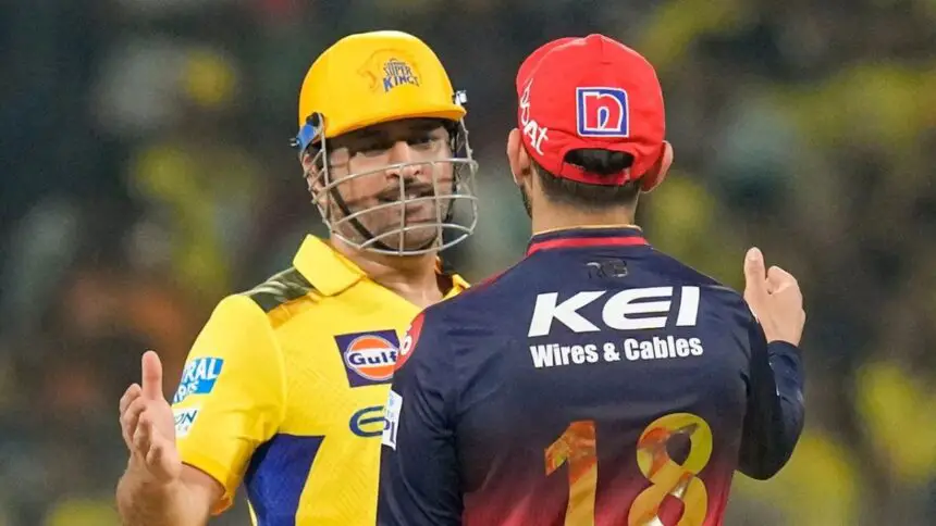 MS Dhoni Virat Kohli: Dhoni and Kohli's special moment goes viral, RCB changes history by defeating CSK after 17 years!